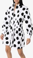Thumbnail for your product : Carolina Herrera Large Polka Dot Shirt Dress