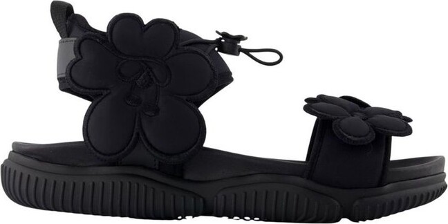 Cecilie Bahnsen Cilla Floral Strap Flat Sandals