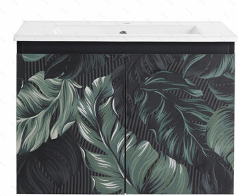 Dazzle Hives 24'' Floating Wall-Mounted Bathroom Vanity With Ceramics Sink & Soft-Close Cabinet Door KD-Package