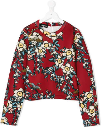 DSQUARED2 Kids floral-print sweatshirt