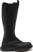 Thumbnail for your product : Alexander McQueen Tread Sole Leather Boots
