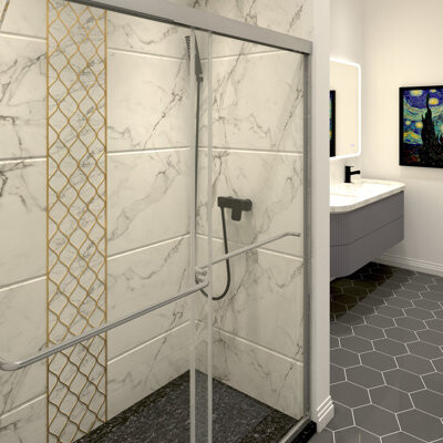 Carshome Strong and explosion-proof safety shower door