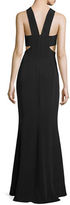 Thumbnail for your product : Cushnie Eva Halter-Neck Bandeau Gown W/Cutouts, Black