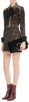 Thumbnail for your product : Victoria Beckham Spiral Clutch with Leather and Shearling