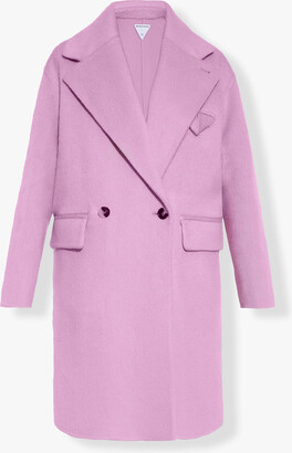 Pink Double-breasted wool-blend coat, Erdem