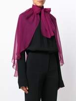 Thumbnail for your product : Alberta Ferretti sheer capelet