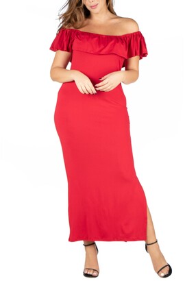 Red Ruffle Maxi Dress | Shop the world's largest collection of 