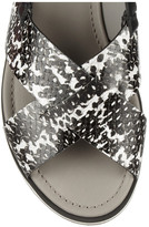 Thumbnail for your product : Karl Lagerfeld Paris Snake-effect leather sandals