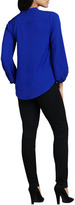 Thumbnail for your product : Diane von Furstenberg Tanyana Long-Sleeve Silk Blouse, Blue