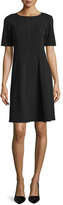 Thumbnail for your product : Lafayette 148 New York Seamed Short-Sleeve Fit & Flare Dress, Plus Size