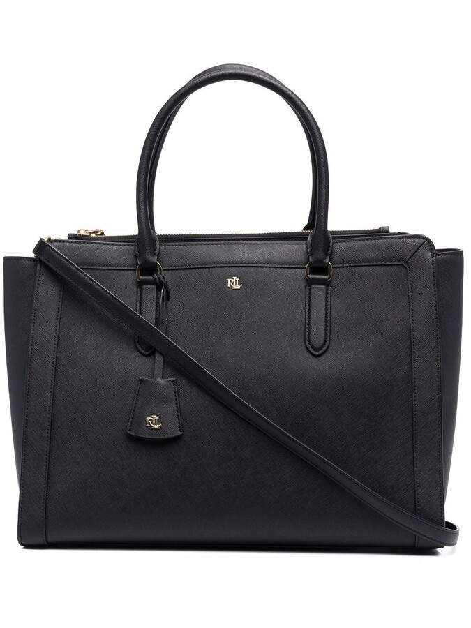 Lauren Ralph Lauren Brooke crosshatchleather tote ShopStyle