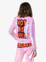 Thumbnail for your product : Ashish X Browns hot as hell sequin biker jacket