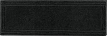 Ebern Designs 1 PCS 100% Cotton Tufted 3000 GSM Reversible Bath Rug Black