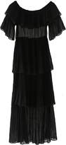 Thumbnail for your product : Goodnight Macaroon 'Jackie' Sheer Off The Shoulder Pleated Dress (4 Colors)