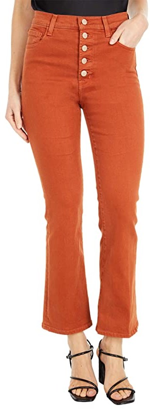 orange jeans