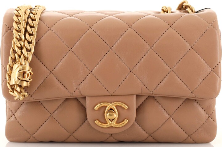 Chanel All Slide Long Flap Bag Quilted Lambskin Small - ShopStyle