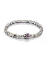 Thumbnail for your product : John Hardy Classic Chain Amethyst & Sterling Silver Extra-Small Bracelet