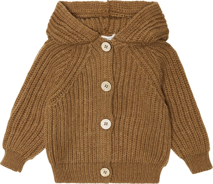 1 + in the family Baby Aniol ribbed cardigan ShopStyle Girls' Knitwear