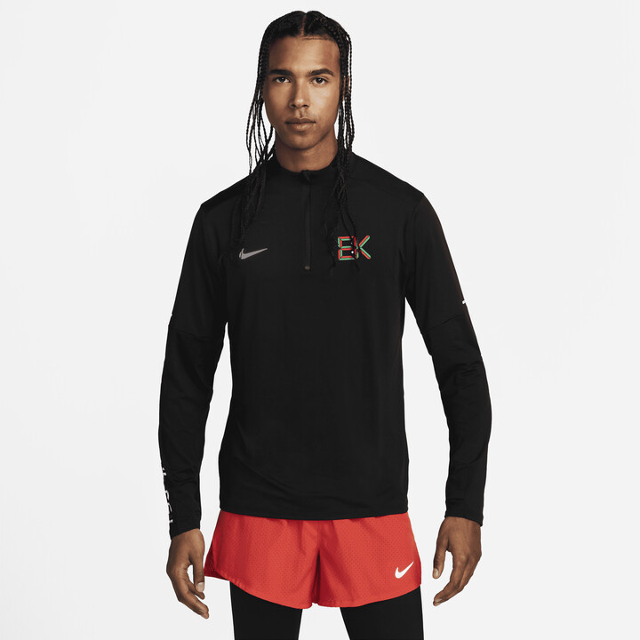 Nike Men's x Eliud 1/2-Zip Element Running Top in Black - ShopStyle Shirts