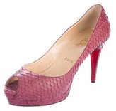 Thumbnail for your product : Christian Louboutin Altadama Watersnake Pumps