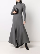 Thumbnail for your product : AMI Paris Asymmetric Ribbed Dress