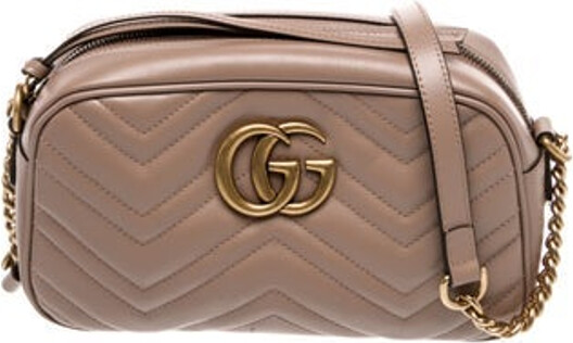 Gucci Crossbody Bag Brown Leather Gold-Tone Hardware Tassel & Chain-Link Accents Suede Lining & Single Interior Pocket Zip Closure at Top Includes Dust Bag Unfortunately, due to restrictions, this item may not be eligible for shipping in all areas.