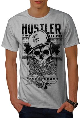 Hustler Skull Hip-Hop Men XXXL T-shirt | Wellcoda