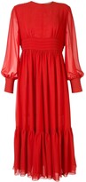 Thumbnail for your product : Karen Walker Pleated Waist Midi Dress
