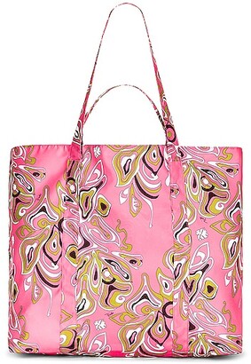 Emilio Pucci Double Twill Tote Bag in Pink