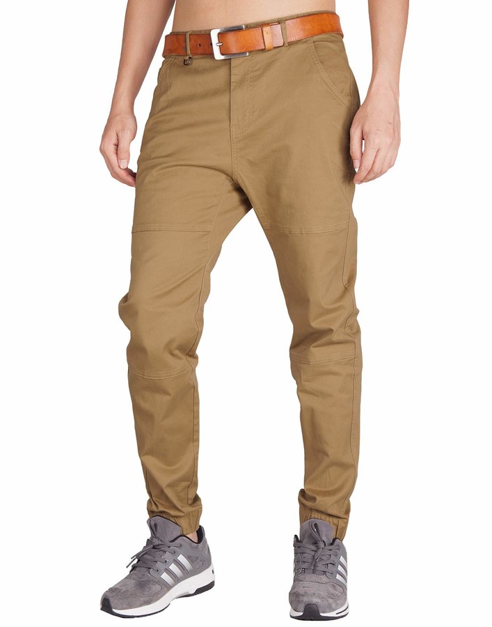 ITALYMORN Men's Chino Technical Traveller Trousers Casual Slim Fit
