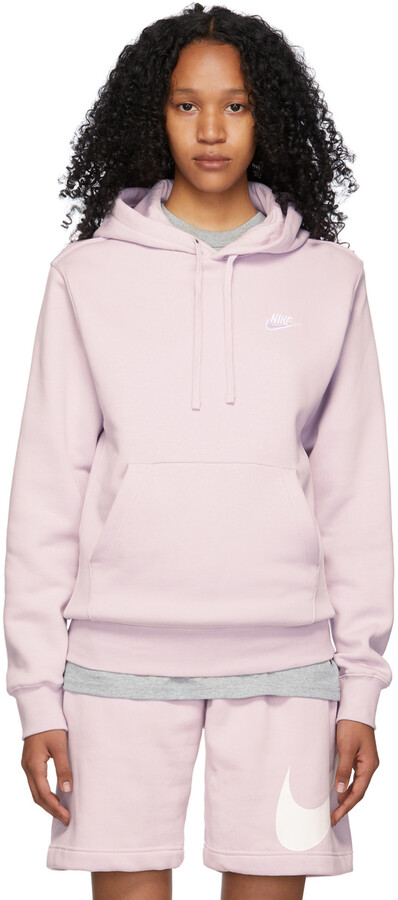 Nike Purple Fleece Sportswear Club Hoodie - ShopStyle