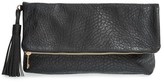 Thumbnail for your product : Topshop 'Merino' Faux Leather Foldover Clutch