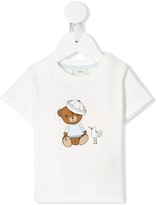 Thumbnail for your product : Fendi Kids sailor bear print T-shirt