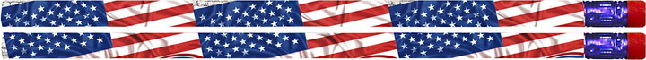 Musgrave Pencil Company Flags & Fireworks Pencil, 12 Per Pack, 12 Packs