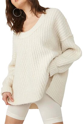 Free People Blue Bell V-Neck Sweater