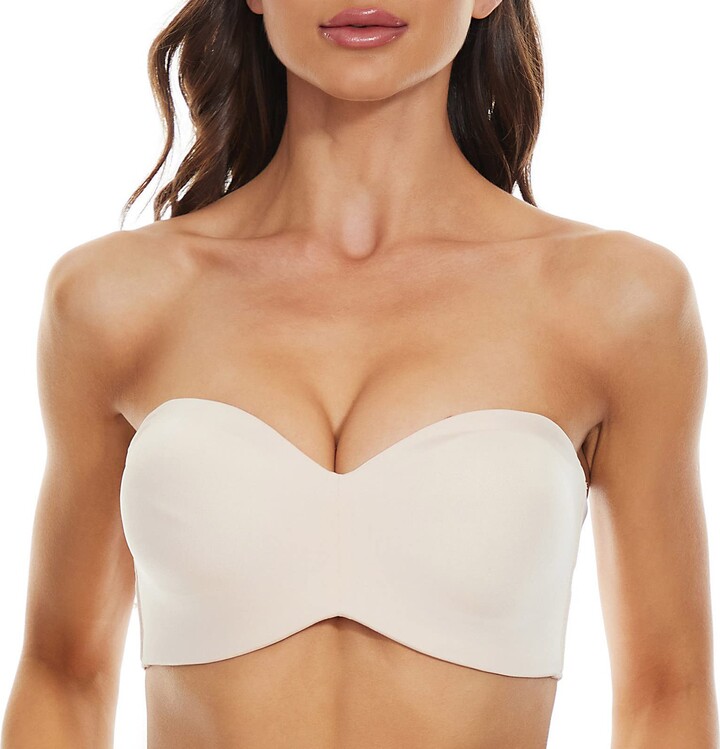 SOOUICKER Strapless Push Up Bras for Bigger Bust Women Bandeau Bra with