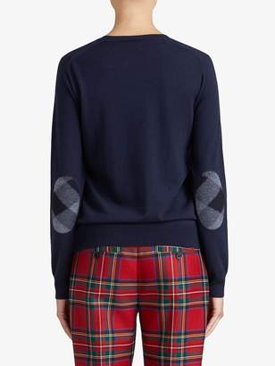 Burberry check detail sweater