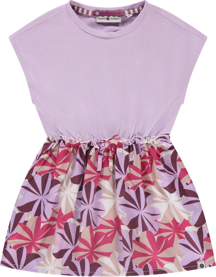 Stains and Stories by Babyface Mixed Media Sleeveless Dress