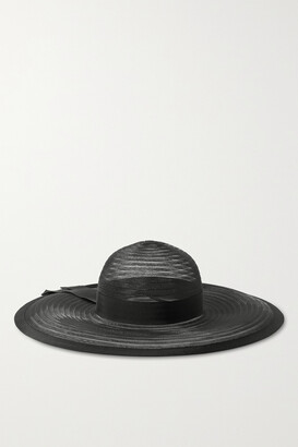 Eugenia Kim Bunny Grosgrain-trimmed Tulle Hat - Black