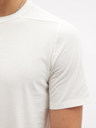 Rick Owens Level Longline Cotton-jersey T-shirt - White