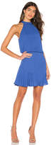 Thumbnail for your product : Krisa Asymmetrical Flare Mini Halter Dress