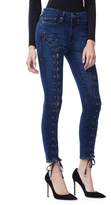 Thumbnail for your product : Ga Sale Good Waist Crop Front Lace Up Jeans - Blue157