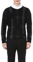 Thumbnail for your product : Cerruti Paris Checked knitted jumper