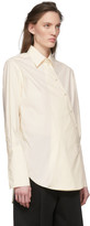 Thumbnail for your product : Studio Nicholson Off-White Cross Over Shirt