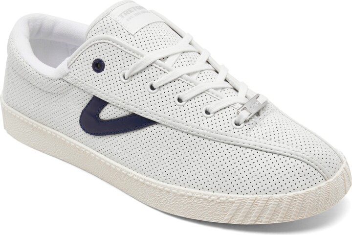 Men S Tretorn Leather Sneakers 2026.Tretorn Men's Nylite Plus Elite Perforated Leather Casual Sneakers from ...