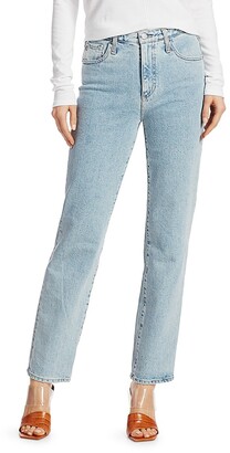 AG Jeans Alexxis Mid-Rise Straight Jeans