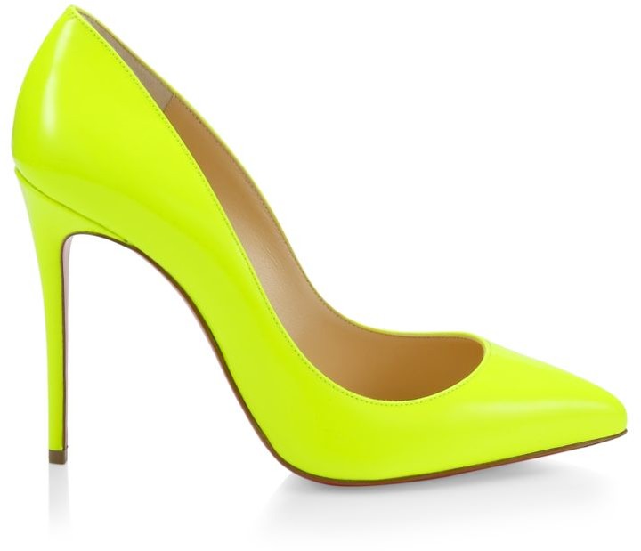 neon yellow heels