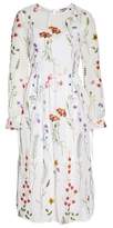 Thumbnail for your product : Chelsea28 Sheer Embroidered Midi Dress
