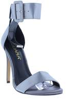 Thumbnail for your product : Liliana Golden Ankle Strap Satin Sandal