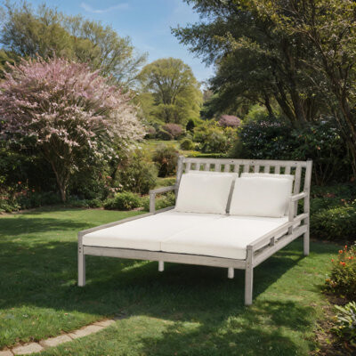 Red Barrel Studio Gray + Four Pillow Outdoor Sunbed